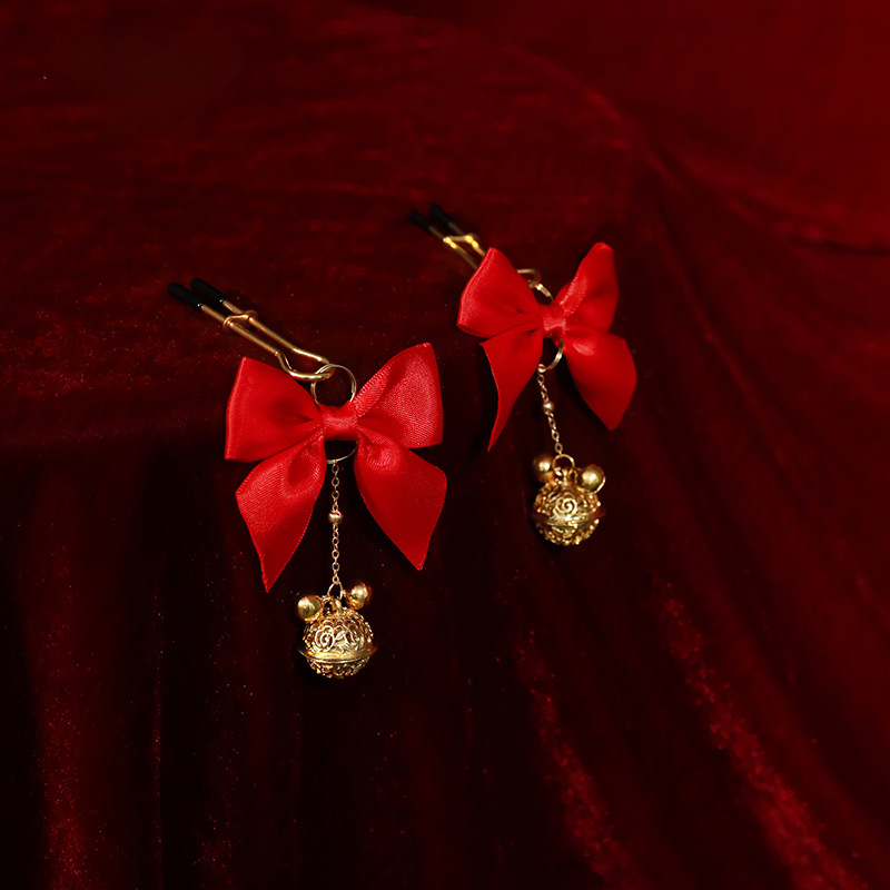 Bowknot Nipple Clamps with Bell Chain