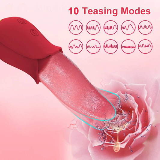 Sex Toy Vibrator Tongue Licking Device