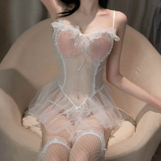 Fashion Charm Design Lace Nightdress