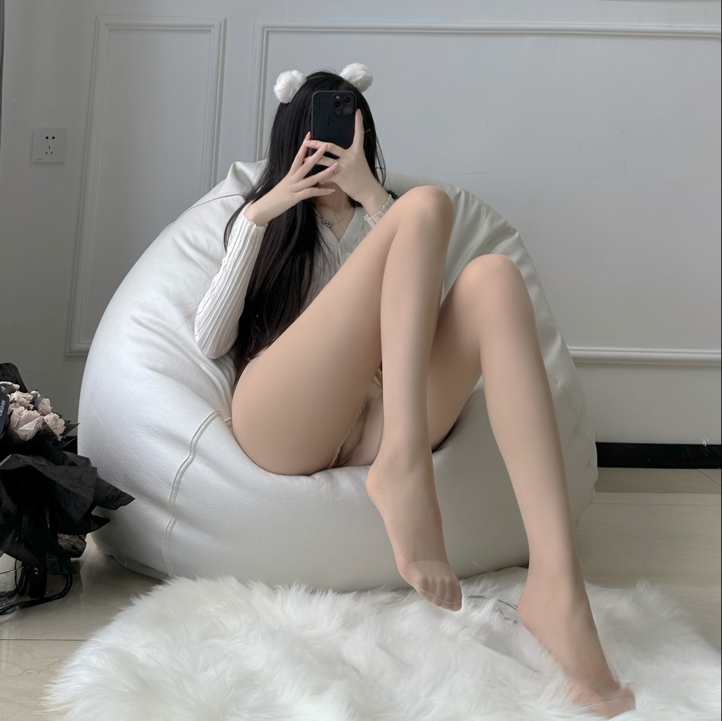 Sexy Open-Crotch Pantyhose