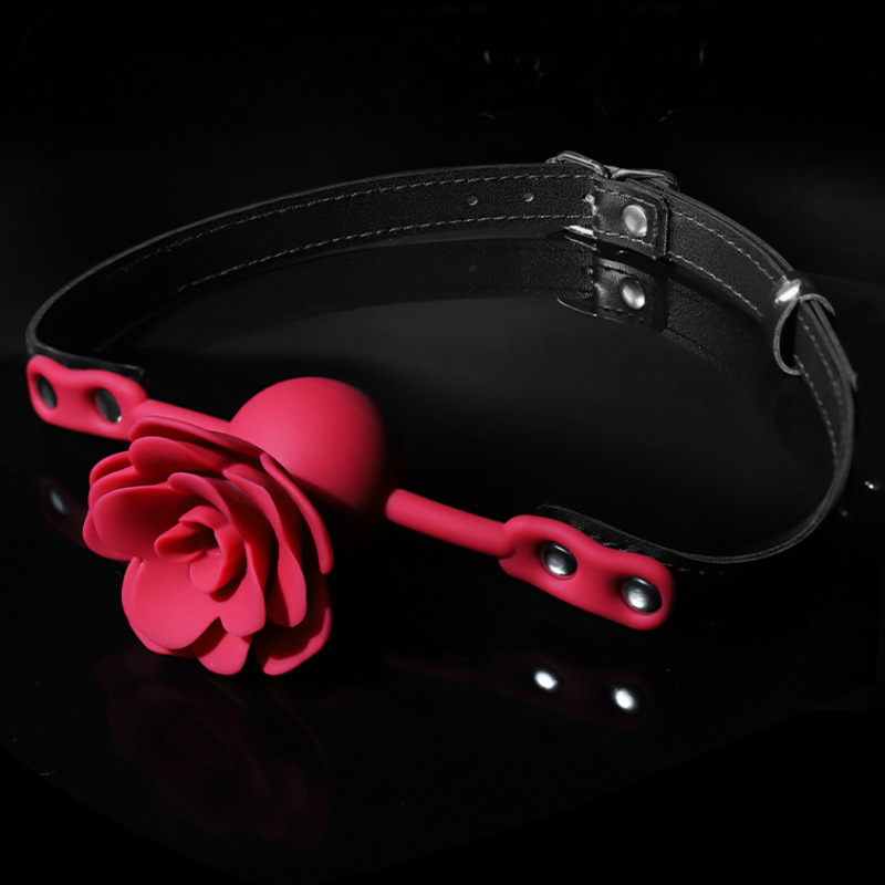 Silicone Rose Gag Ball BDSM Accessory