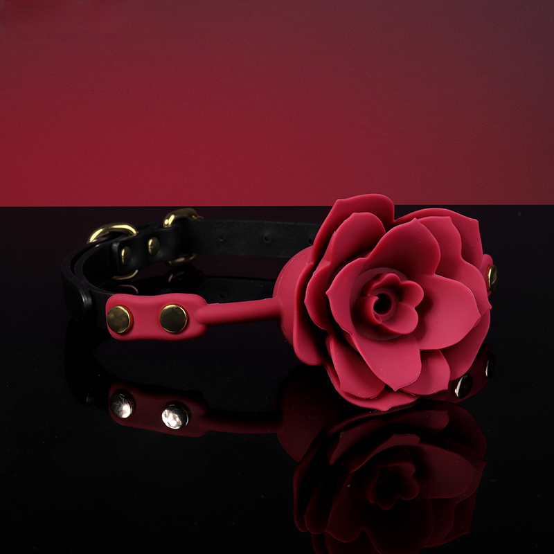 Silicone Rose Gag Ball BDSM Accessory