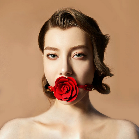 Silicone Rose Gag Ball BDSM Accessory