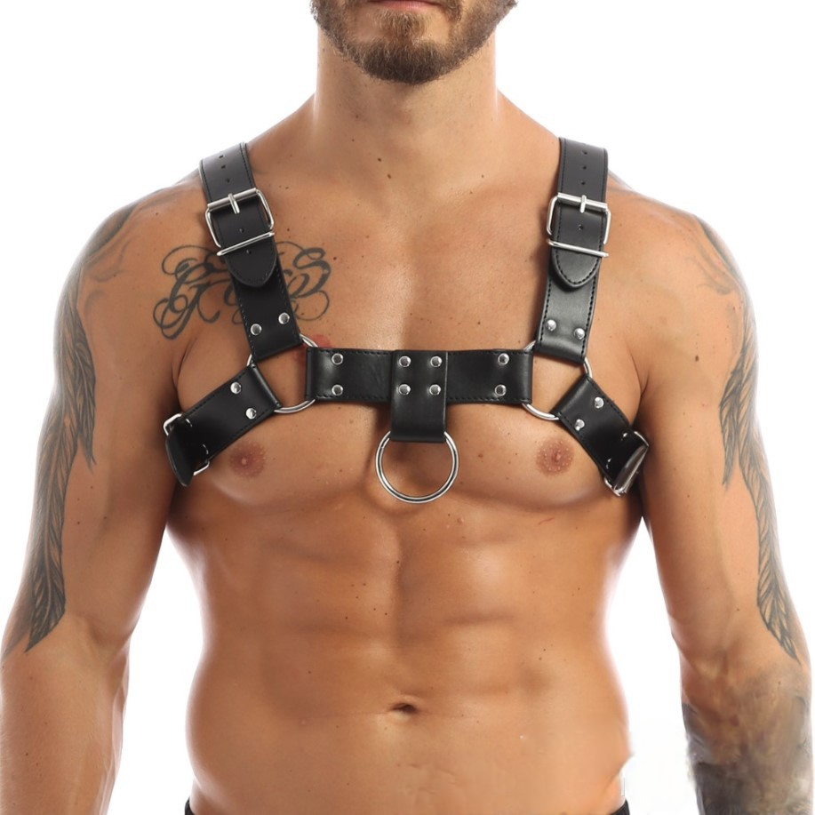 Leather Chest Harness Bondage