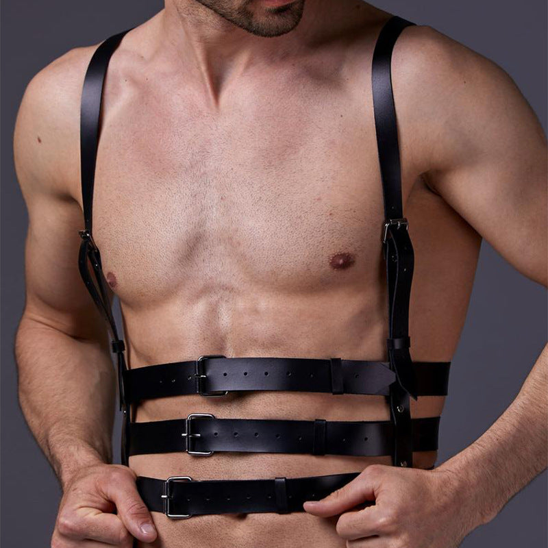 Body Harness with Triple Belt