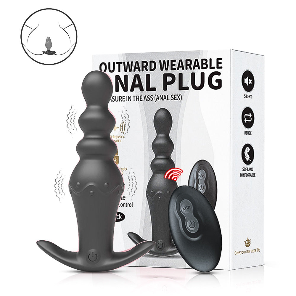 Anal Sex Toys Vibrating Butt Plug Bead Adult Toys Massager for Women Men