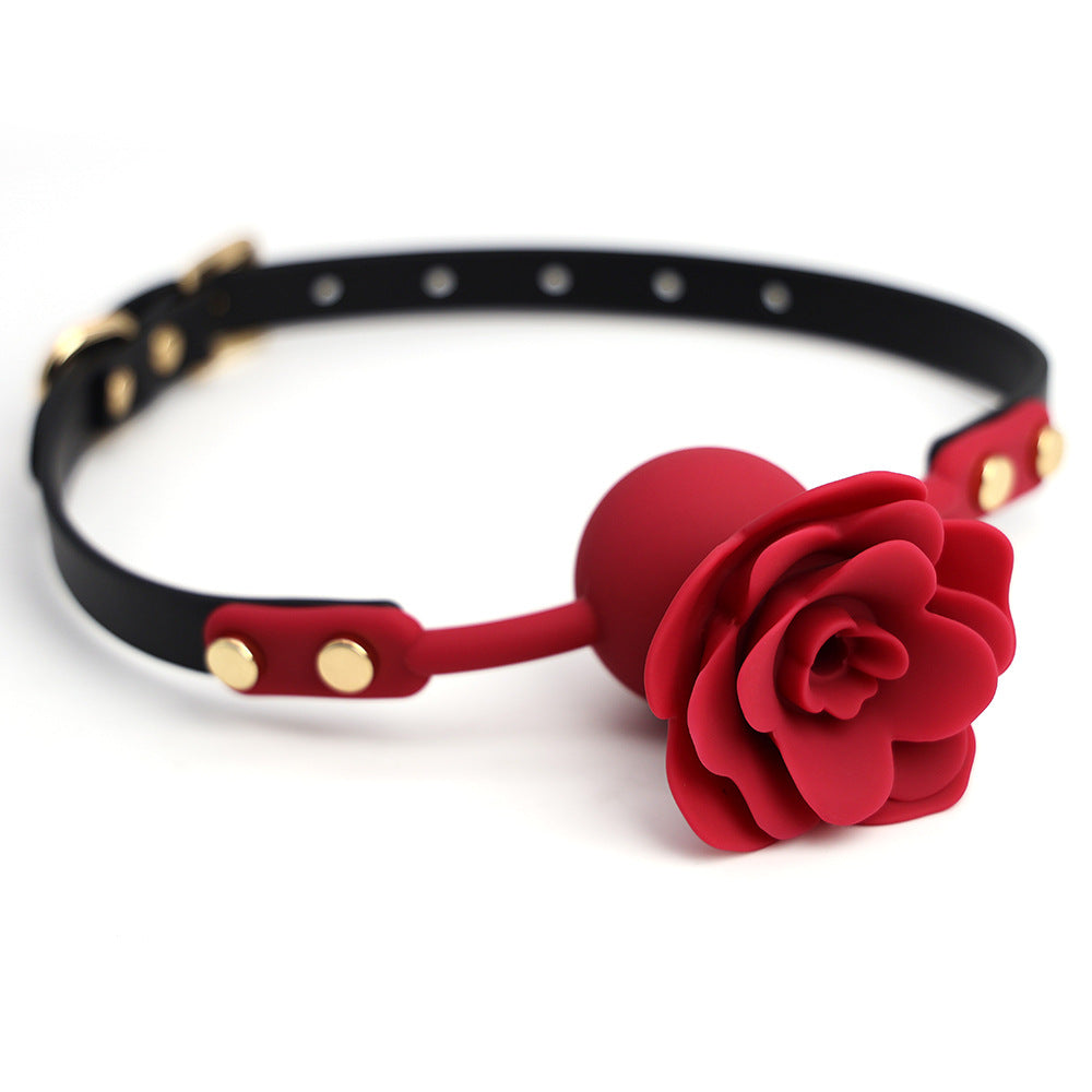 Silicone Rose Gag Ball BDSM Accessory