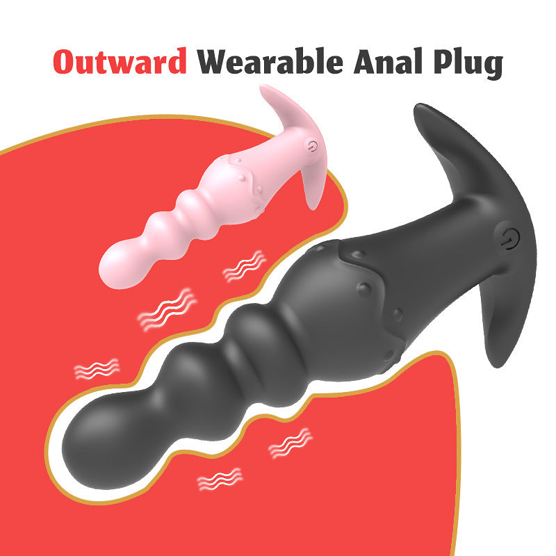 Anal Sex Toys Vibrating Butt Plug Bead Adult Toys Massager for Women Men