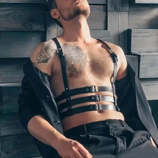 Body Harness with Triple Belt